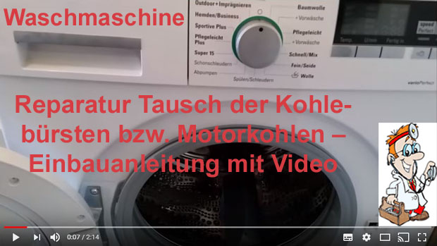 Kohlebürsten für Bosch Waschmaschine